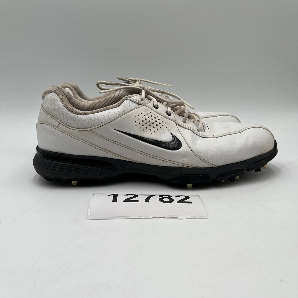 Nike Durasport III Soft Spike 628527-101 Sneakers Men 9 White Lace Up Golf Shoes